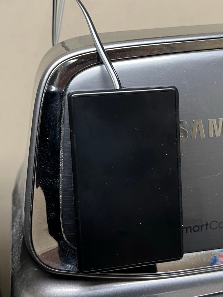 SW-420 sensor mounted on dryer